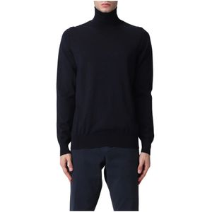 Paolo Pecora, Heren, Truien, Blauw, Maat: S Wol,