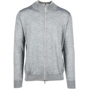 Eleventy, Heren, Truien, Grijs, Maat: S Zijde,