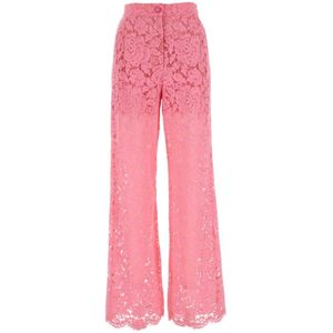 Dolce & Gabbana, Dames, Broeken, Roze, Maat: S