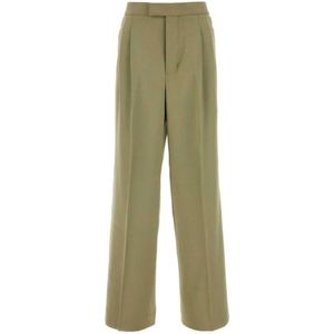 Ami Paris, Dames, Broeken, Groen, Maat: XS Viscose,