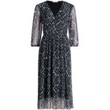 Betty & Co - Mesh Jurk - Blauw - Dames