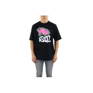 Dsquared2 Heren Skater Fit , Black , Heren , Maat: L