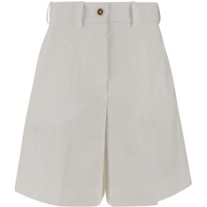 Patou, Dames, Korte broeken, Wit, Maat: 2XS Katoen,