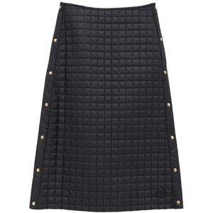 Moncler, Dames, Rokken, Zwart, Maat: M Poliester,