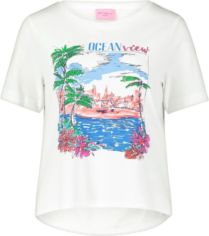 Betty Barclay - Glitterend Basic Shirt - Wit