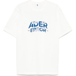 Ader Error, Heren, Tops, Wit, Maat: M Katoen,