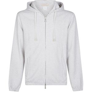 Eleventy, Heren, Sweatshirts & Hoodies, Grijs, Maat: M Katoen,