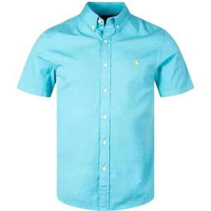 Ralph Lauren, Heren, Overhemden, Blauw, Maat: S Katoen,