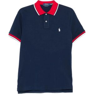 Polo Ralph Lauren, Heren, Tops, Blauw, Maat: M Katoen,
