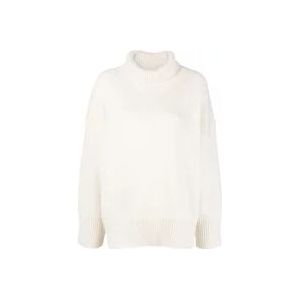 Chloé Off-White Cashmere Roll-Neck Coltrui , White , Dames , Maat: S