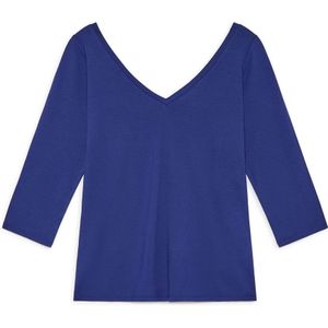 Maliparmi, Dames, Tops, Blauw, Maat: S Jersey,