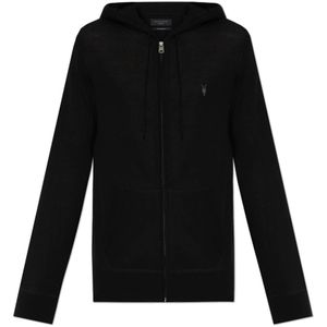 AllSaints, Heren, Sweatshirts & Hoodies, Zwart, Maat: 2XL Wol,