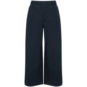 Max Mara, Dames, Broeken, Blauw, Maat: S Wol,
