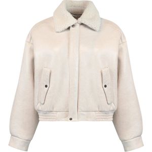 Salvatore Santoro, Dames, Jassen, Beige, Maat: XS Leer,