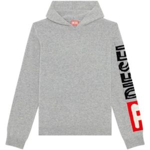 Diesel, Heren, Sweatshirts & Hoodies, Grijs, Maat: L Wol,