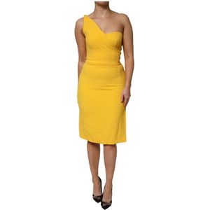 Dolce & Gabbana, Dames, Jurken, Geel, Maat: S