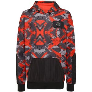 Plein Sport, Heren, Sweatshirts & Hoodies, Veelkleurig, Maat: S Fleece,