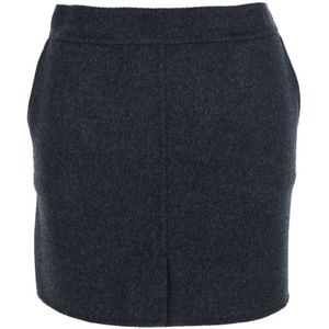 Semicouture, Dames, Rokken, Grijs, Maat: S Wol,