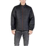 Napapijrivoor mannen. NP0A4ICT Amiata kort jack zwart (S), Casual, Gerecycled polyester, Duurzaam