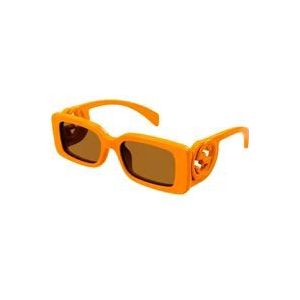 Gucci Stijlvolle zonnebril voor vrouwen , Orange , Dames , Maat: 54 MM