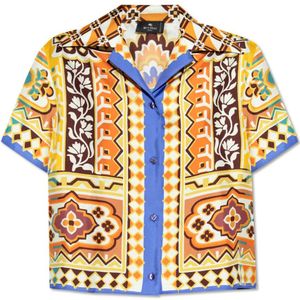 Etro, Dames, Blouses & Shirts, Veelkleurig, Maat: XS Zijde,