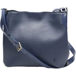 Louis Vuitton Vintage, Dames, Pre-owned, Blauw, Maat: ONE Size Leer,