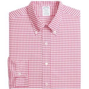 Brooks Brothers, Heren, Overhemden, Roze, Maat: 2XL Katoen,