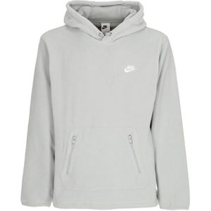 Nike Club Windized Hoodie Lt Smoke Gray/White , Gray , Heren , Maat: S