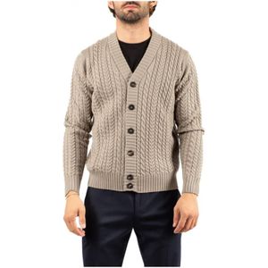 Filippo De Laurentiis, Heren, Truien, Grijs, Maat: L Wol,