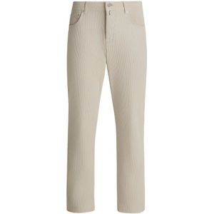 Kiton, Heren, Broeken, Beige, Maat: W33 Corduroy,
