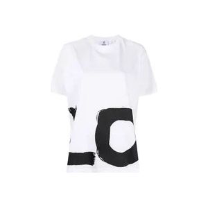 Burberry Love Print Twee-Tone T-Shirt , White , Dames , Maat: 2XS