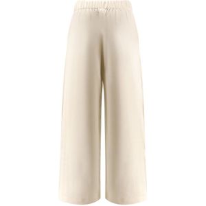 Max Mara, Dames, Broeken, Wit, Maat: L Katoen,