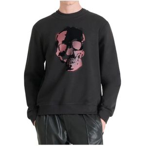 Antony Morato, Heren, Sweatshirts & Hoodies, Zwart, Maat: L