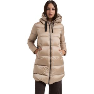 BomBoogie, Dames, Mantels, Beige, Maat: XS Nylon,