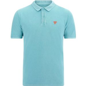 Guess, Heren, Tops, Blauw, Maat: S Katoen,