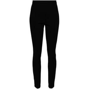 Moncler, Dames, Broeken, Zwart, Maat: XS Polyamide,