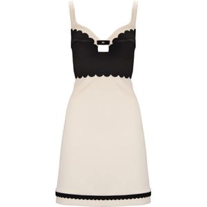 Elisabetta Franchi, Dames, Jurken, Veelkleurig, Maat: L Poliester,