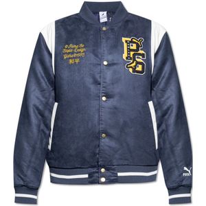 Puma, Heren, Jassen, Blauw, Maat: L Leer,