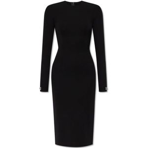 Dolce & Gabbana, Dames, Jurken, Zwart, Maat: 3XS