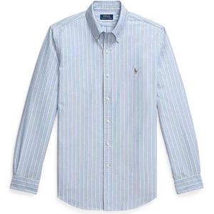POLO RALPH LAUREN - Gestreept Recht Hemd - Blauw - Katoen