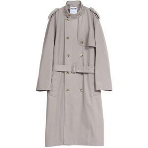 Moschino, Heren, Mantels, Beige, Maat: L Katoen,