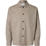 Selected Homme, Heren, Overhemden, Beige, Maat: M