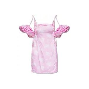 Jacquemus ‘Chou’ jurk met afneembare mouwen , Pink , Dames , Maat: XS