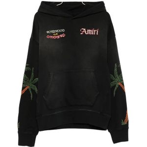 Amiri, Heren, Sweatshirts & Hoodies, Zwart, Maat: M