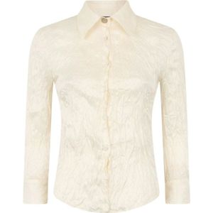 Roberto Cavalli, Dames, Blouses & Shirts, Beige, Maat: S Zijde,