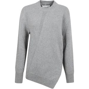 Jil Sander, Dames, Truien, Grijs, Maat: S Wol,