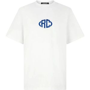 Roberto Cavalli, Heren, Tops, Wit, Maat: S Katoen,