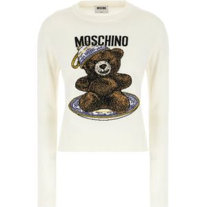 Moschino, Dames, Truien, Beige, Maat: S