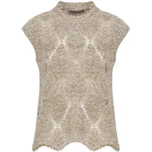 D.Exterior, Dames, Truien, Geel, Maat: S Wol,