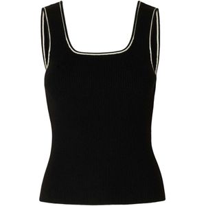 Selected Femme, Dames, Tops, Zwart, Maat: M Nylon,
